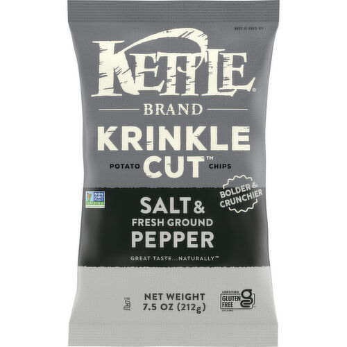 Kettle Brand® Krinkle Cut Salt & Fresh Ground Pepper Kettle Potato Chips