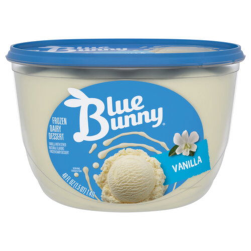 Blue Bunny Frozen Dairy Dessert, Vanilla