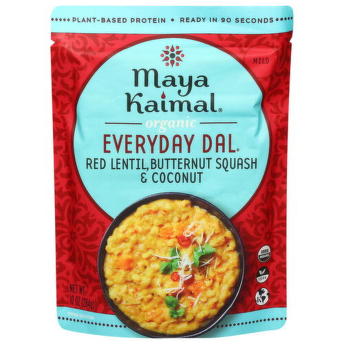 Maya Kaimal Everyday Dal, Organic, Red Lentil, Butternut Squash & Coconut, Mild