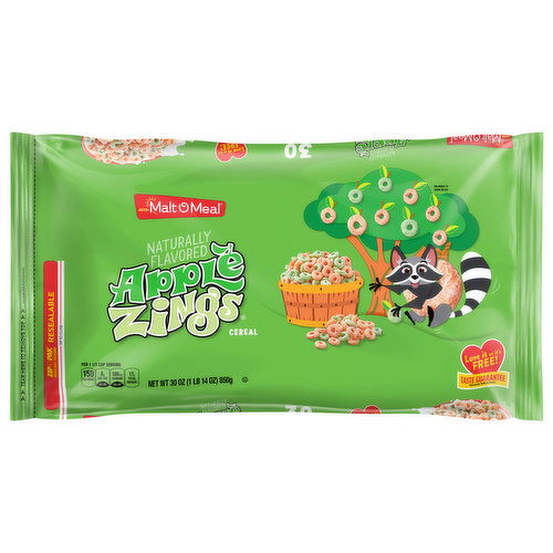 Malt O Meal Zings Cereal, Apple, Super Size