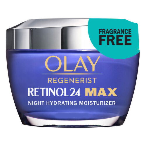 Olay Regenerist Olay Retinol Max Night Moisturizing Cream, Fragrance-Free, 1.7 FL OZ