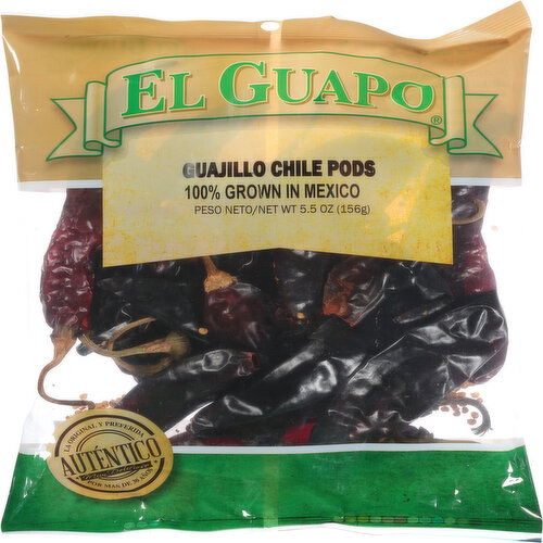 El Guapo Whole Premium Guajillo Chili Pods (Chile Guajillo Entero)