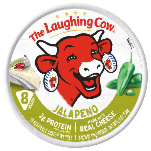 The Laughing Cow Spreadable Jalapeno Cheese Wedges