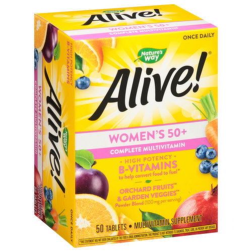 Nature's Way Alive! Complete Multivitamin, Women's 50+, Tablets