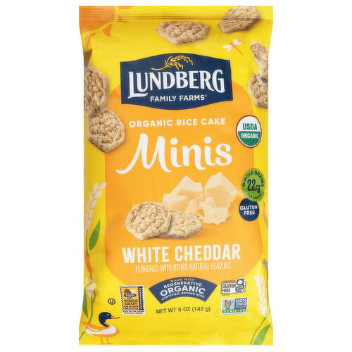 Lundberg Family Farms Organic Minis White Cheddar Rice Cake