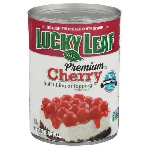 Lucky Leaf Fruit Filling or Topping, Premium, Cherry