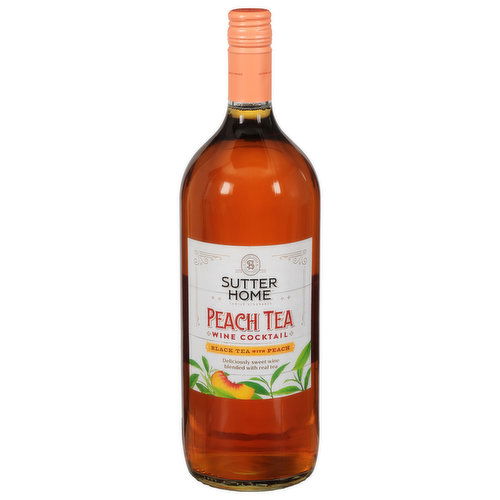 Sutter Home Wine Cocktail, Black Tea with Peach