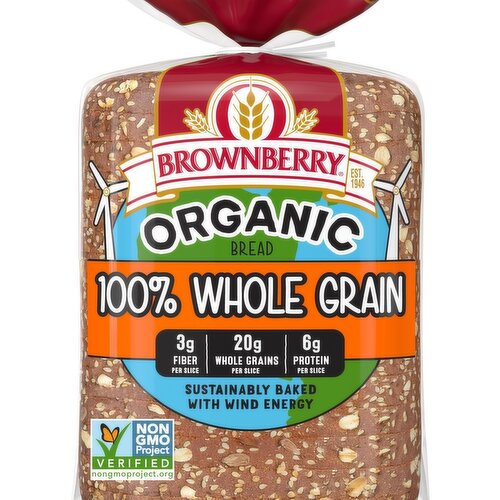 Brownberry Organic 100% Whole Grain Bread, 27 oz