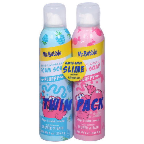 Mr. Bubble Foam Soap, Twin Pack