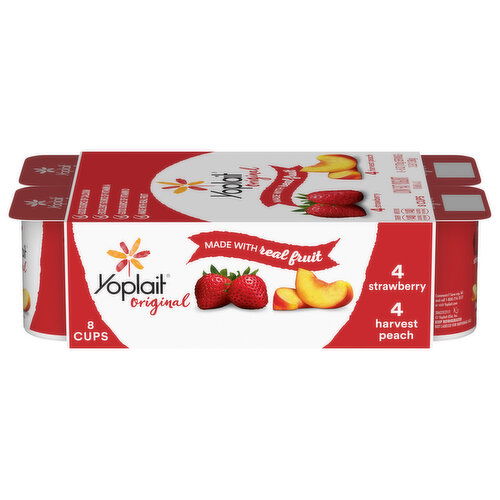 Yoplait Original Low Fat Strawberry/Harvest Peach Yogurt