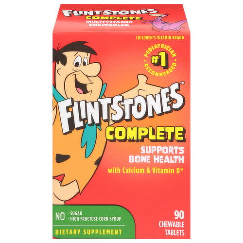 Flintstones Chewable Tablets Complete Bone Health with Calcium & Vitamin D