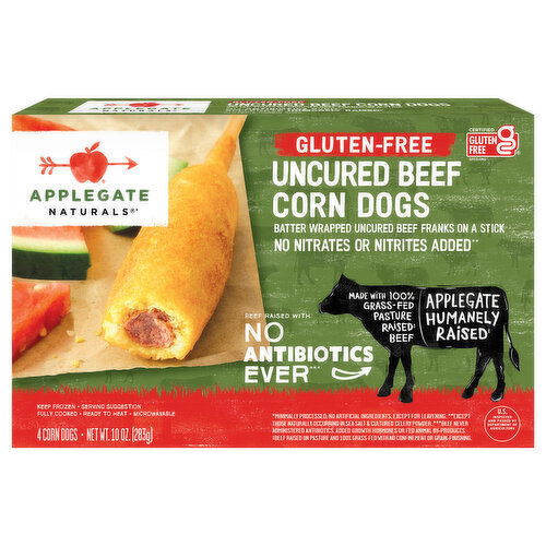 Applegate Naturals Uncured Beef Gluten-Free Corn Dogs
