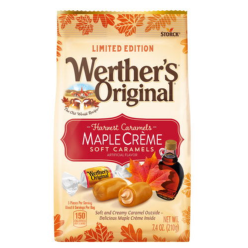 Werther's Original Werther's Original Harvest Caramels Maple Crème Soft Caramels Candy, 7.4oz