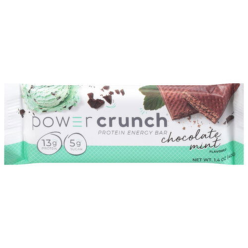 Power Crunch Protein Energy Bar, Chocolate Mint Flavored