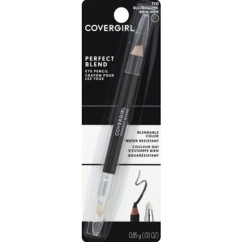 CoverGirl Perfect Blend Eye Pencil, Black Brown 110