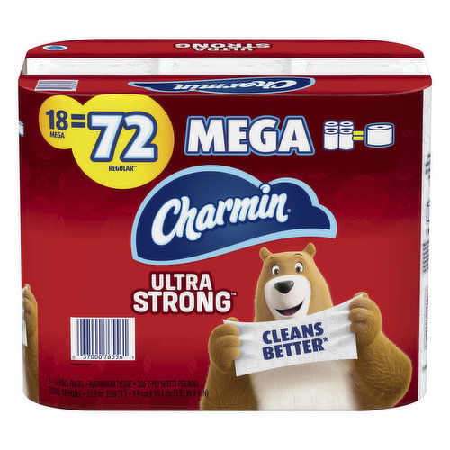 Charmin Bathroom Tissue, Mega, Ultra Strong, 2-Ply