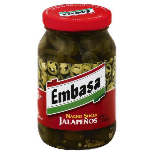 Embasa Jalapenos, Nacho Sliced
