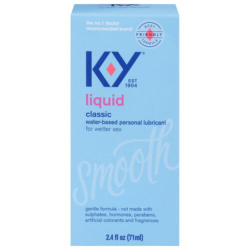 K-Y Personal Lubricant, Smooth, Classic, Liquid