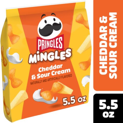 Pringles Mingles Puffed Snacks, Cheddar and Sour Cream