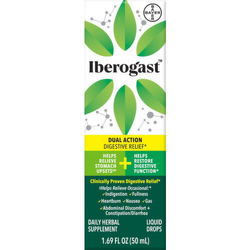 Iberogast Digestive Relief, Dual Action, Liquid Drops