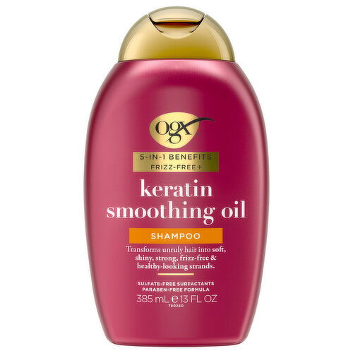 Ogx 5-in-1 Benefits Frizz-Free + Keratin Smoothing Oil Shampoo