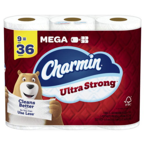 Charmin Ultra Strong Charmin Ultra Strong Toilet Paper 9 Mega Rolls