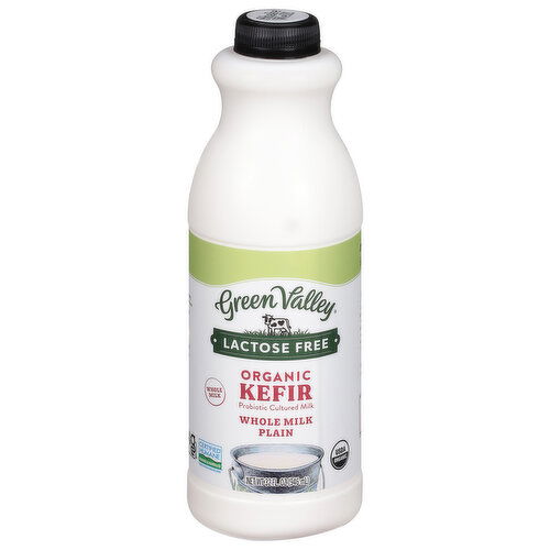 Green Valley Kefir, Lactose Free, Organic, Whole Milk, Plain