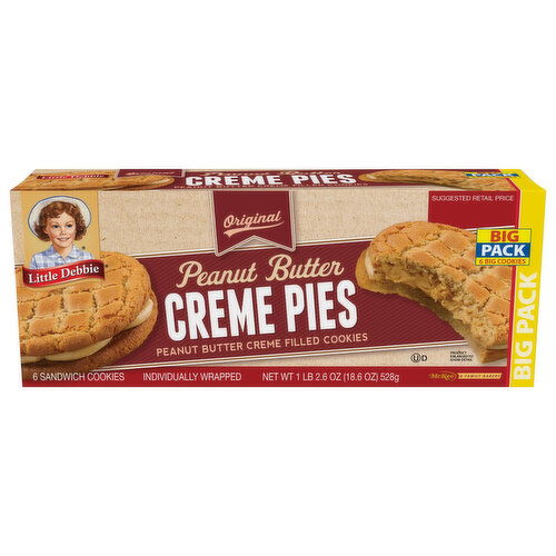 Little Debbie Creme Pies, Peanut Butter, Big Pack