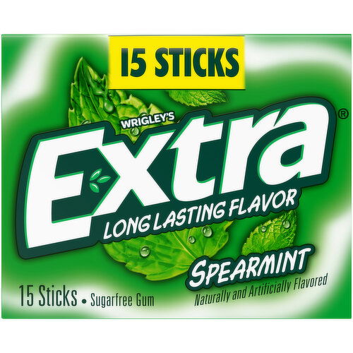 Extra EXTRA Gum Spearmint Sugar Free Chewing Gum