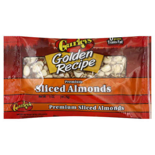 Gurley's Golden Recipe Almonds, Premium, Sliced