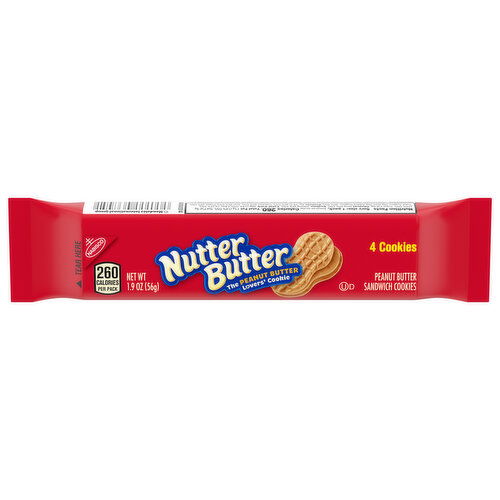 Nutter Butter Sandwich Cookies, Peanut Butter