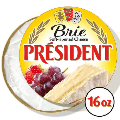 President Cheese, Brie, Soft-Ripened