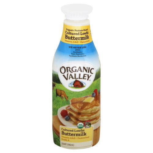 Organic Valley Buttermilk, Cultured, Lowfat