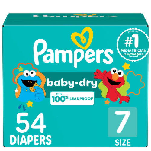 Pampers Baby Dry Baby Dry Diapers Size 7