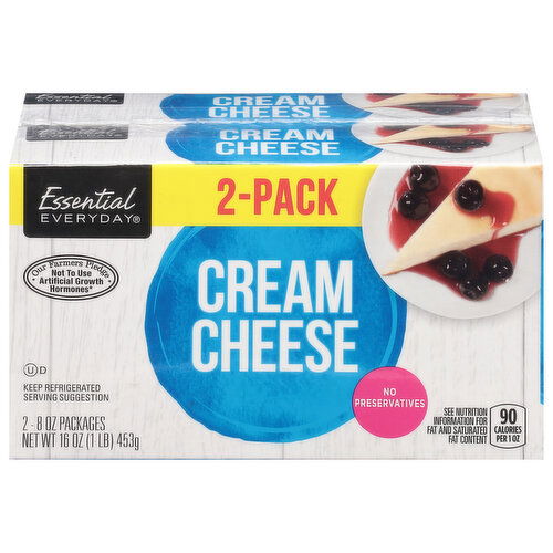 Essential Everyday Cream Cheese, 2-Pack