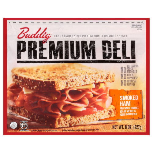 Buddig Premium Deli Ham, Smoked