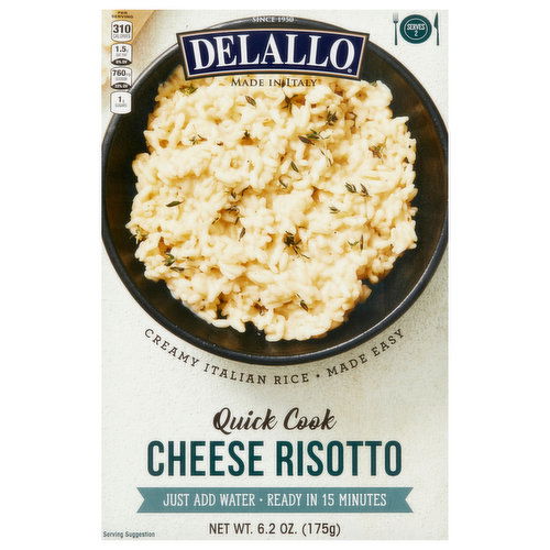 Delallo Risotto, Cheese, Quick Cook