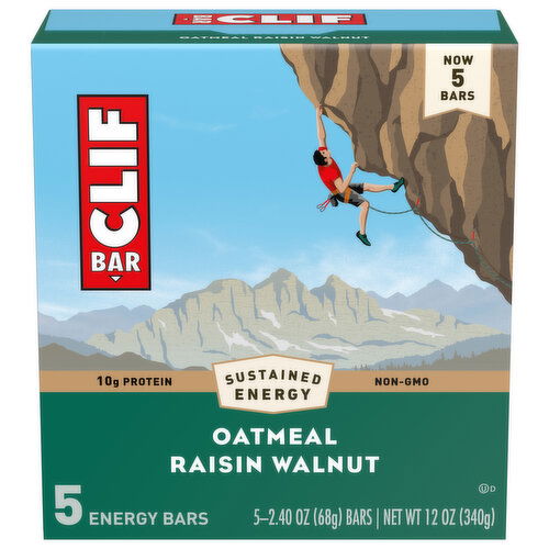 Clif Bar Energy Bars, Oatmeal Raisin Walnut