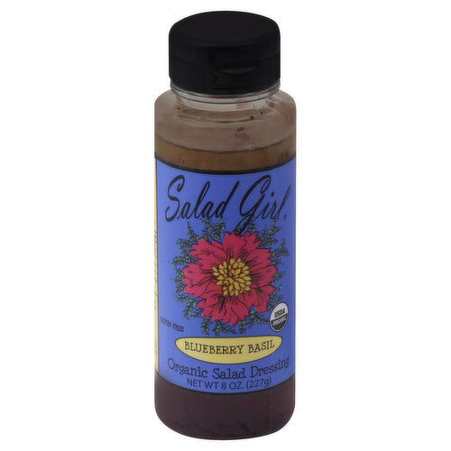 Salad Girl Salad Dressing, Organic, Blueberry Basil