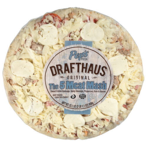 Pep's Drafthaus Pizza, Original, The 5 Meat Mash