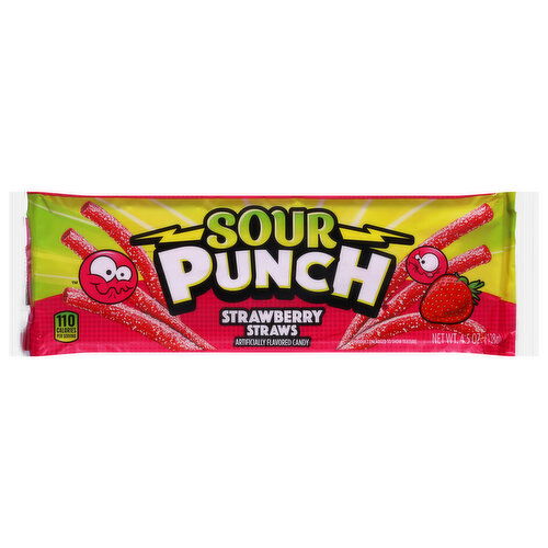 Sour Punch Strawberry Straws Candy