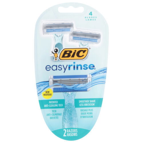 BiC Easy Rinse Razors, 4 Blades