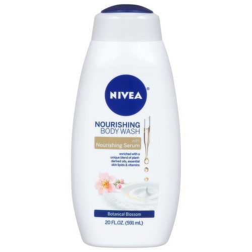 Nivea Body Wash, with Nourishing Serum, Botanical Blossom