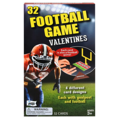 Mello Smello Football Game Valentines Cards