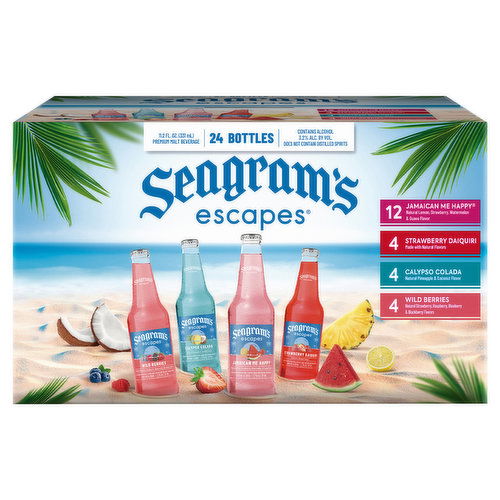 Seagram's Escapes Malt Beverage, Premium, Assorted