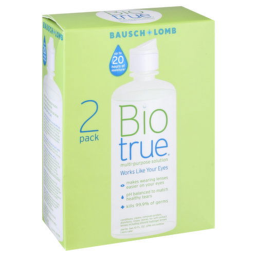 Biotrue Biotrue Multi-Purpose Solution, 2 Pack