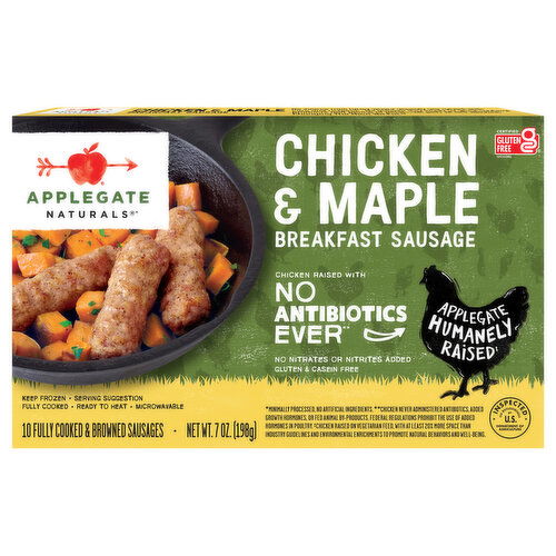 Applegate Naturals Chicken & Maple Breakfast Sausage