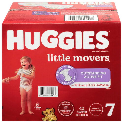 Huggies Little Movers Disney Baby Size 7 Diapers (41+ lbs (19+ kg))