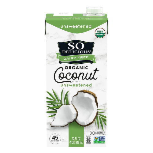 So Delicious Dairy Free Organic Unsweetened Coconutmilk