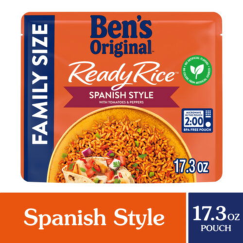 Ben's Original Ready Rice Rice, Spanish Style, Family Size